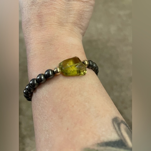 Jessica Kagan Cushman (JKC) Oxidized Silver Beads and Lemon Citrine Bracelet - Picture 3 of 7